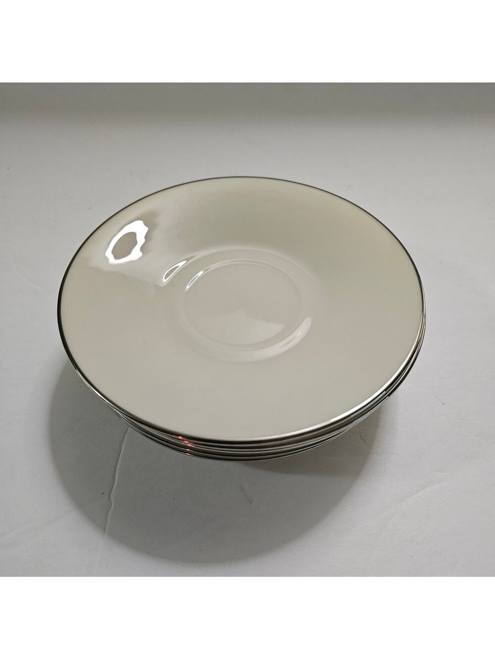 Set of 5 Lenox Maywood saucer 5 3/4 inches